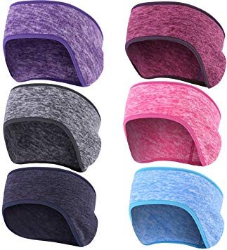 Obacle Ear Warmer Headband for Women Men Sweatband Non Slip Thin Lightweight Sport Fleece Headband Earmuff Ear Band Ear Cover Muffs for Winter Cold Weather Running Yoga Jogging Workout Cycling Riding