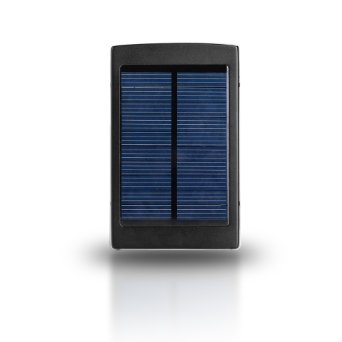 10000mAh Solar Power Dual USB External Battery Pack for iPhone and Most Smartphone