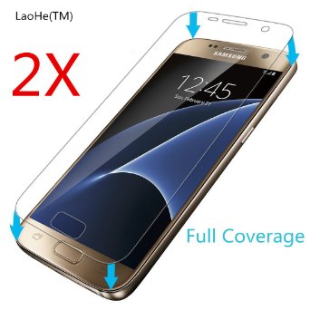Samsung Galaxy S7 Screen Protector Full Screen Coverage LaoHeTM PET Film Screen Protector for Samsung Galaxy S7 only-2Pack