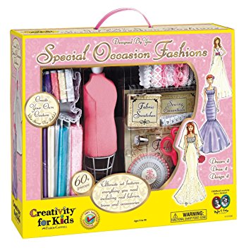 Creativity for Kids Designed by You Special Occasion Fashions, Dress Design Kit For Kids