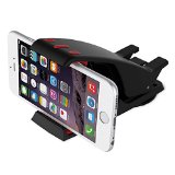 MoKo Universal Car Mount - Hippo Mouth Style Windshield Dashboard Stand Holder for iPhone 6s Plus  6 Plus  6s  6 Galaxy S6 edge and Most Smartphones BLACK Compatible width between 33 to 7