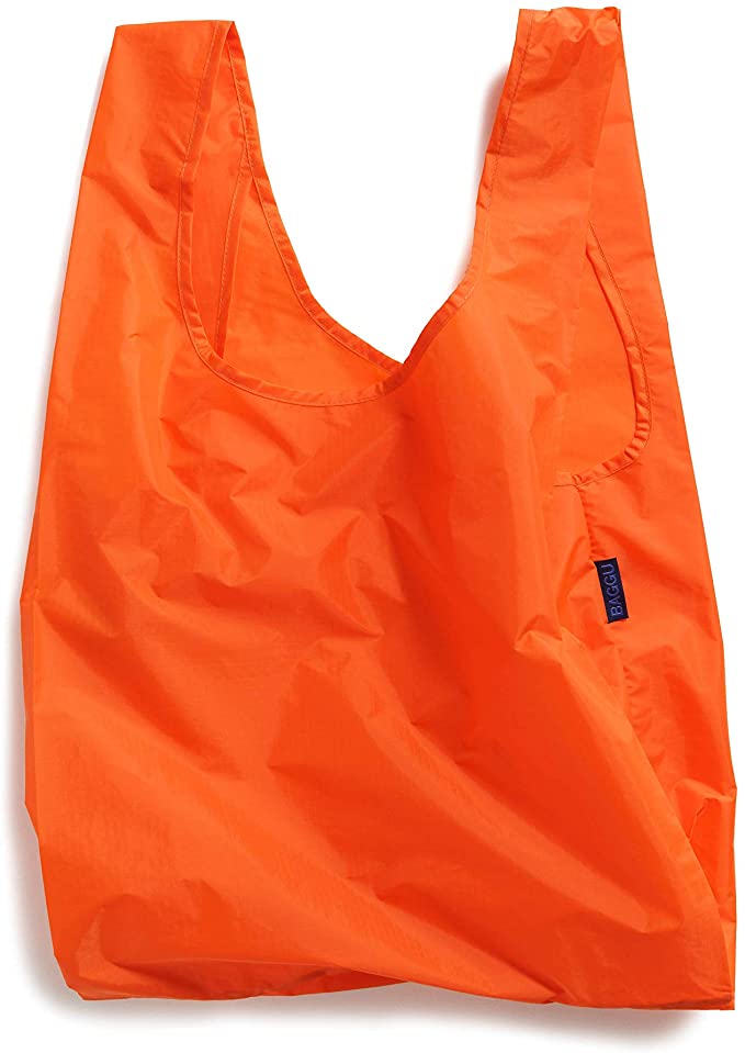 BAGGU Standard Reusable Shopping Bag, Ripstop Nylon Grocery Tote or Lunch Bag