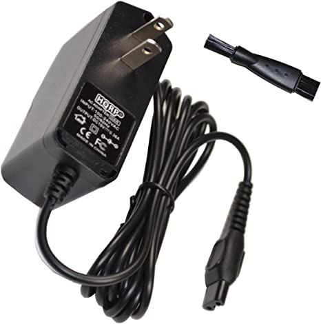 HQRP AC Adapter Power Cord Charger Compatible with Philips Norelco 8175XL HQ7130 HQ7310 HQ7320 HQ7330 HQ7340 HQ7350 HQ7360 HQ7380 HQ7390 HQ9070 HQ9080 HQ9090 RQ1077 RQ1085 RQ1087 Shaver