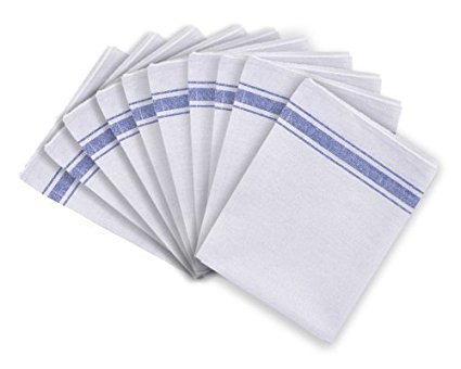 Cotton Catering Tea Towels Pack of 10 Kitchen Restaurant Bar Glass Cloths