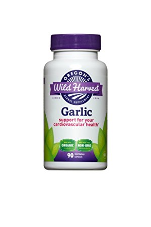 Oregon's Wild Harvest Garlic Organic Herbal Supplement, 90 Count