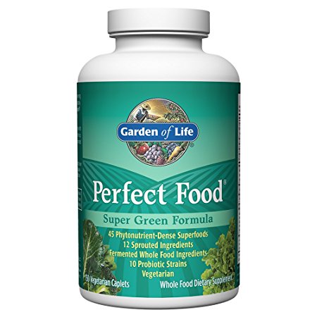 Garden of Life Whole Food Vegetable Supplement - Perfect Food Green Superfood Dietary Supplement, 150 Vegetarian Caplets