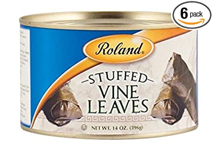 Roland Vine Leaves,  Stuffed, 14 Ounce (Pack of 6)