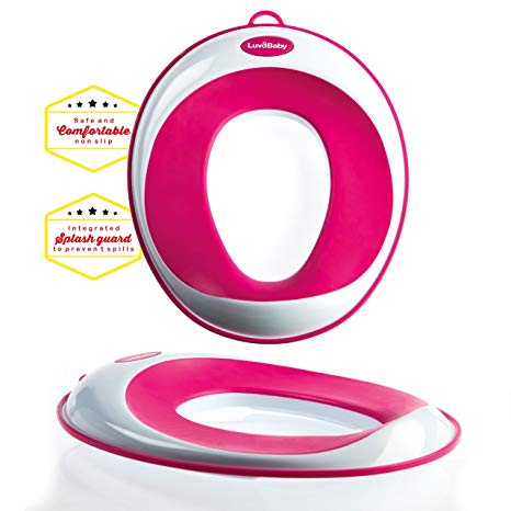 Toilet Training Seat - Kids Toilet Trainer Ring for Boys or Girls | Secure Non-Slip Surface - FREE Suction Cup Storage Hook