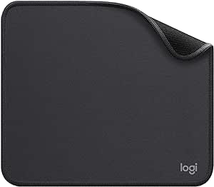 Logitech Mouse Pad - Studio Series, Tapis de Souris d'Ordinateur, Base Caoutchouc Anti-Dérapant, Glissement Facile, Résistant aux Eclaboussures, Durable, Portable, Moderne - Grise