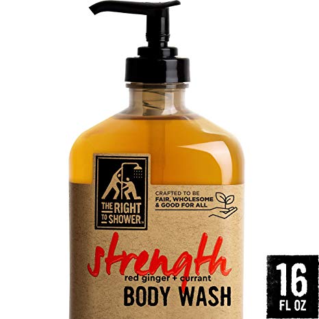 The Right To Shower Sulfate Free Body Wash, Strength, 16 Ounce