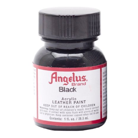 Angelus Acrylic Leather Paint - 1 Ounce, Black