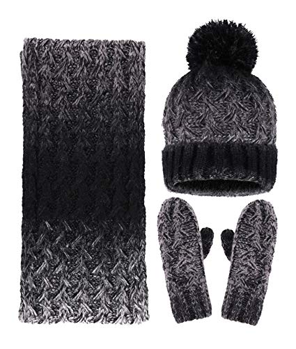 Arctic Paw Adult 3 Piece Winter Bundle - Hat, Scarf, and Mitten Set