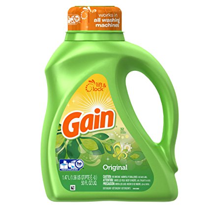Gain with FreshLock Original Liquid Detergent, 32 Loads, 50 Fl Oz