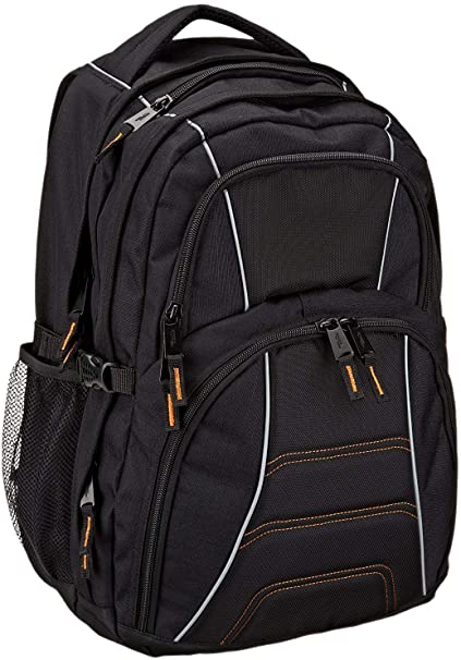 Amazon Basics Laptop Computer Backpack - Fits Up To 17 Inch Laptops