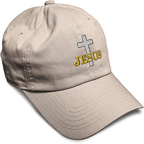 Soft Baseball Cap Christian Cross, Jesus Embroidery Redeemer Cotton Savior Dad Hats for Men & Women
