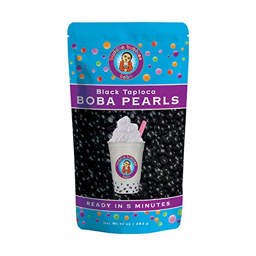 Boba / Black Tapioca Pearls By Buddha Bubbles Boba 10 Ounces (283 Grams)
