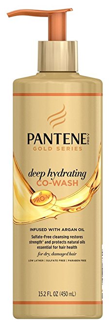 Pantene Gold Series Co-Wash Deep Hydrating 15.2 Ounce Pump (450ml) (2 Pack)