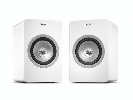 KEF X300A Wireless Digital Hi-Fi Speaker System - Linear White (Pair)