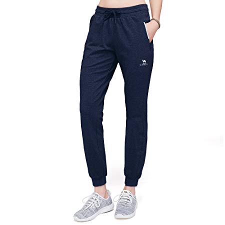 CAMEL CROWN Women's Jogger Pants with Pockets Soft Drawstring Sweatpants for Gym Running Jogging Lounging