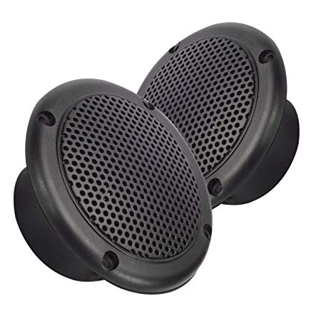 Magnadyne 3 INCH Dual Cone Speaker/Grill - Polypropylene Woofer Cone 2.8 oz Magnet SOLD AS A PAIR (Black)