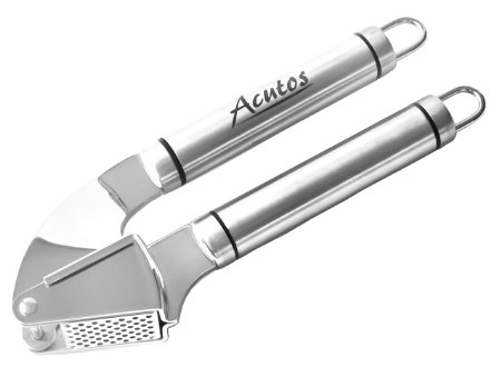 Stainless Steel Garlic Press and Mincer by Acutos