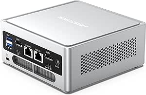 MINISFORUM Venus Series NAB7 Mini PC, 12th Gen Core i7-12700H Small Computer Barebone Version, 2X HDMI 2X USB-C Output, 2X 2.5G RJ45 Port, 4X USB3.2 Small Form Factor