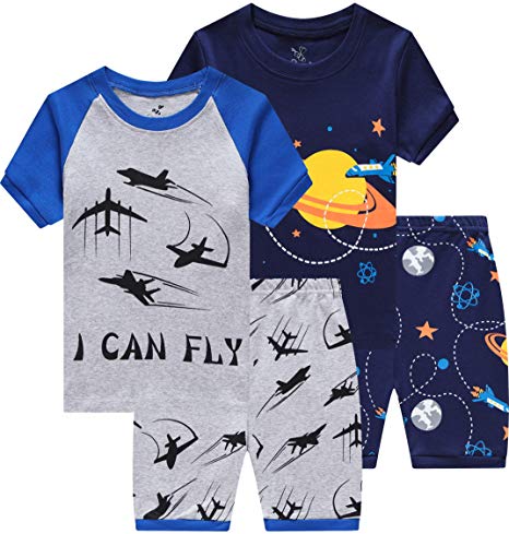 Pajamas for Boys Cotton Toddler Pjs 2 Piece Baby Clothes Sets Kids Sleepwear