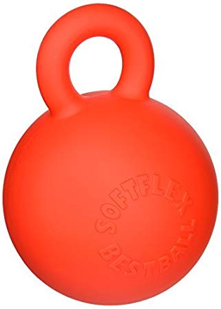 Soft-Flex Gripper Ball Dog Toy, 5.5-inch Red by Hueter Toledo