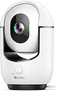 2K Indoor Camera, 5/2.4 GHz WiFi Pan/Tilt Security Camera with AI Motion Detection, One-Click Call for Baby Monitor, Wired Pet Camera with 2-Way Audio, 24/7, Siren Alarm, TF/Cloud Storage