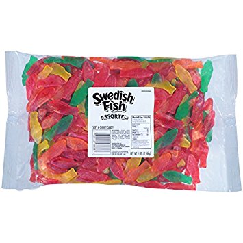Swedish Fish Soft & Chewy Candy, Assorted, 5 Pound Bag
