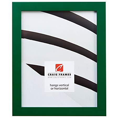 Craig Frames 140650 13 by 19-Inch Picture Frame, Solid Wood, Smooth Finish, 0.875-Inch Wide, Shamrock Green