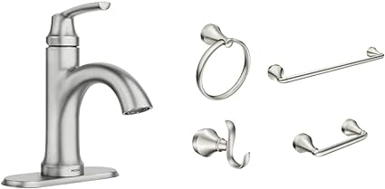 Moen 84980SRN Welton Bath Faucet and Bath Accessory Collection