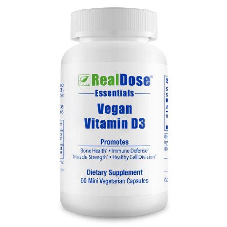 Doctor Formulated Vegan Vitamin D3 Supplement cholecaliferol 1000 IU - Helps Maintain Healthy Bones Strong Muscles Teeth Beautiful Skin and Immune Health - 60 Mini Non-GMO Vegetarian Capsules