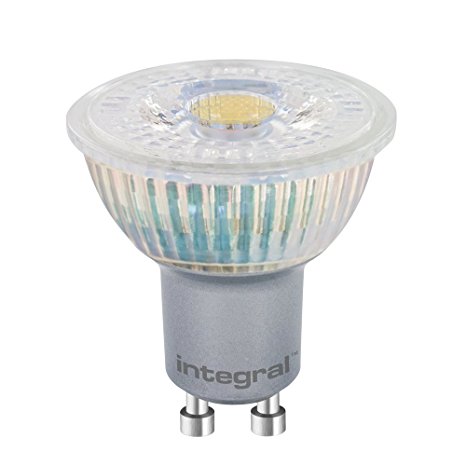 Integral LED Glass Warm Light Non-Dimmable Spotlight Bulb (GU10 PAR16, 4.4 W, 2700 k, 375 lm) - White