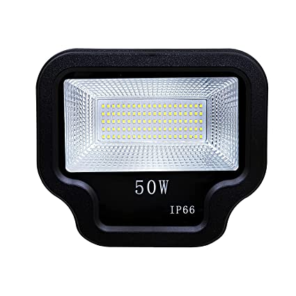 Gesto TV Model 50W LED Flood Light - IP66 Waterproof Led Lights with 120° Wide Beam-LED Lamp Lights for Yard, Factory,Garden, Playground & Home-(Cool White,Pack of 1)