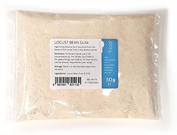 Locust Bean Gum 50g - Food Grade Thickening and Gelling Agent Carob Gum Powder