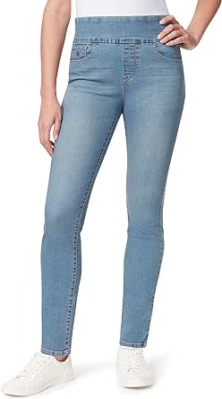 Gloria Vanderbilt Women's Amanda Pull on High Rise Jean Standard