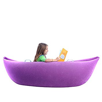 Cozy Canoe for Sensory Diet – Vinyl, Inflatable, Max. Height 5Ft 3In – 70 Inches by 31.5 Inches by 19 Inches, Purple