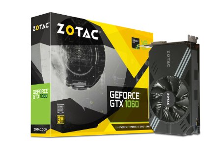 ZOTAC GeForce GTX 1060 Mini, ZT-P10600A-10L, 6GB GDDR5 Super Compact