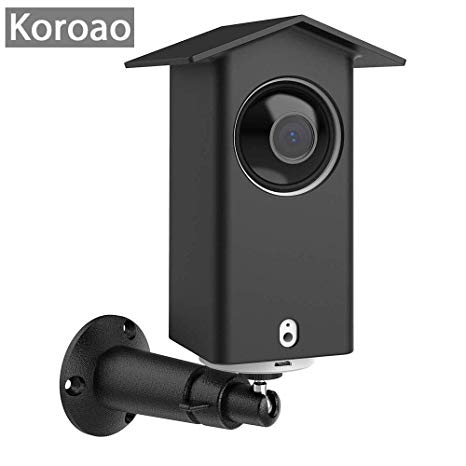 Koroao Real Water Resistant Protective Case   Metal Wall Mount Bracket for Wyze cam pan,Suitable for Indoor and Outdoor Use,Simple Installation. (Black)