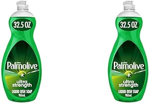 Palmolive Ultra Strength Liquid Dish Soap, Original Green, 32.5 Fluid Ounce (Pack of 2)