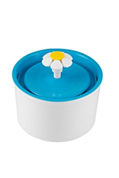Beacon Pet's Adorable Flower Water Fountain - 360 Degree Pet Waterer & H20 Purifier - For All Cats and Small Dogs (You Won't Find Your Cats Drinking Out Of The Toilet Anymore!)