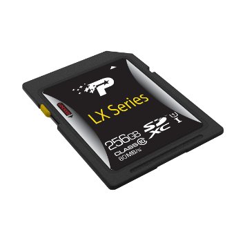 Patriot LX Series 256GB High Speed SDXC Class 10 UHS-1 - Up to 70MB/sec Flash Card - PSF256GSDXC10