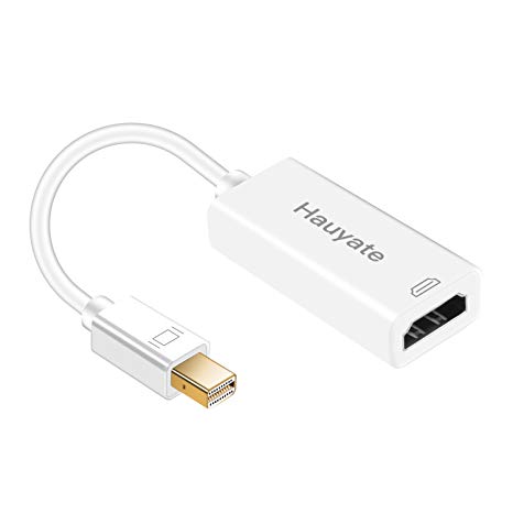 Mini DisplayPort to HDMI Adapter Hauyate 4K Digital AV Adapter Thunderbolt 3 Compatible for MacBook Pro (DP HDMI)