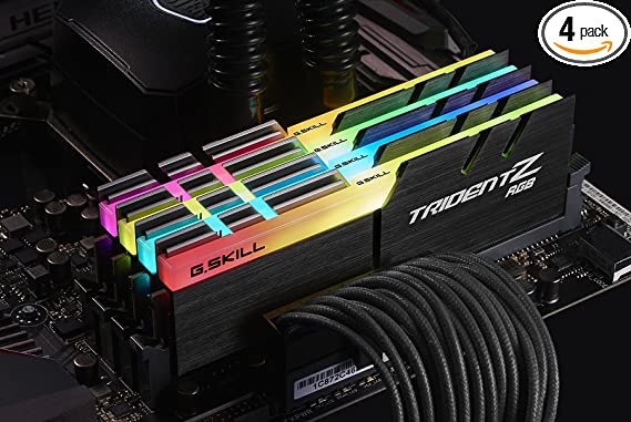 G.Skill 32GB DDR4 TridentZ RGB 2666Mhz PC4-21300 CL18 1.2V Quad Channel Kit (4x8GB)