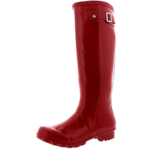 Womens Original Tall Gloss Winter Waterproof Wellies Rain Wellington Boots