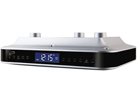 iLive iKB333S Under Cabinet Radio with Bluetooth Speakers Silver