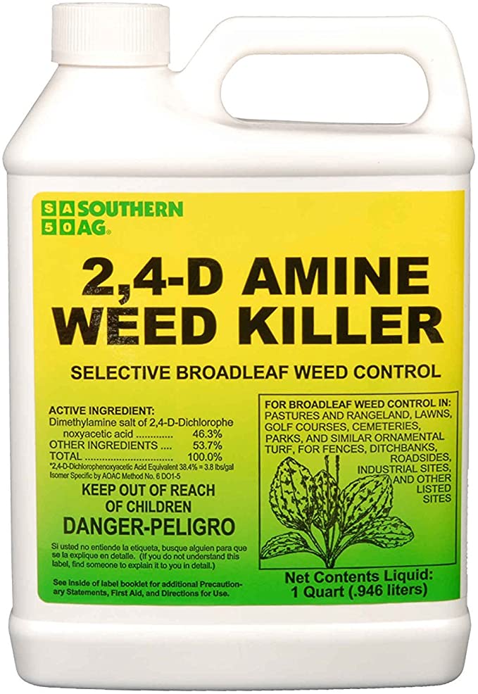 Southern Ag Amine 2,4-D WEED KILLER, White Bottle