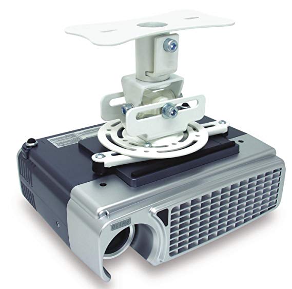 Atdec TH-WH-PJ-FM Flush to Ceiling Projector Mount for Displays up to 33-Pound, White