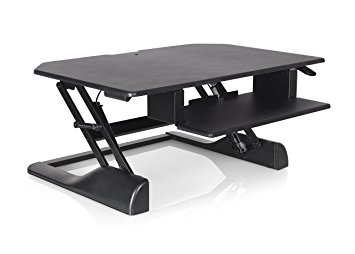 Ergotech Height Adjustable Standing Desk/Sit to Stand Desk Converter Workstation 36" Wide